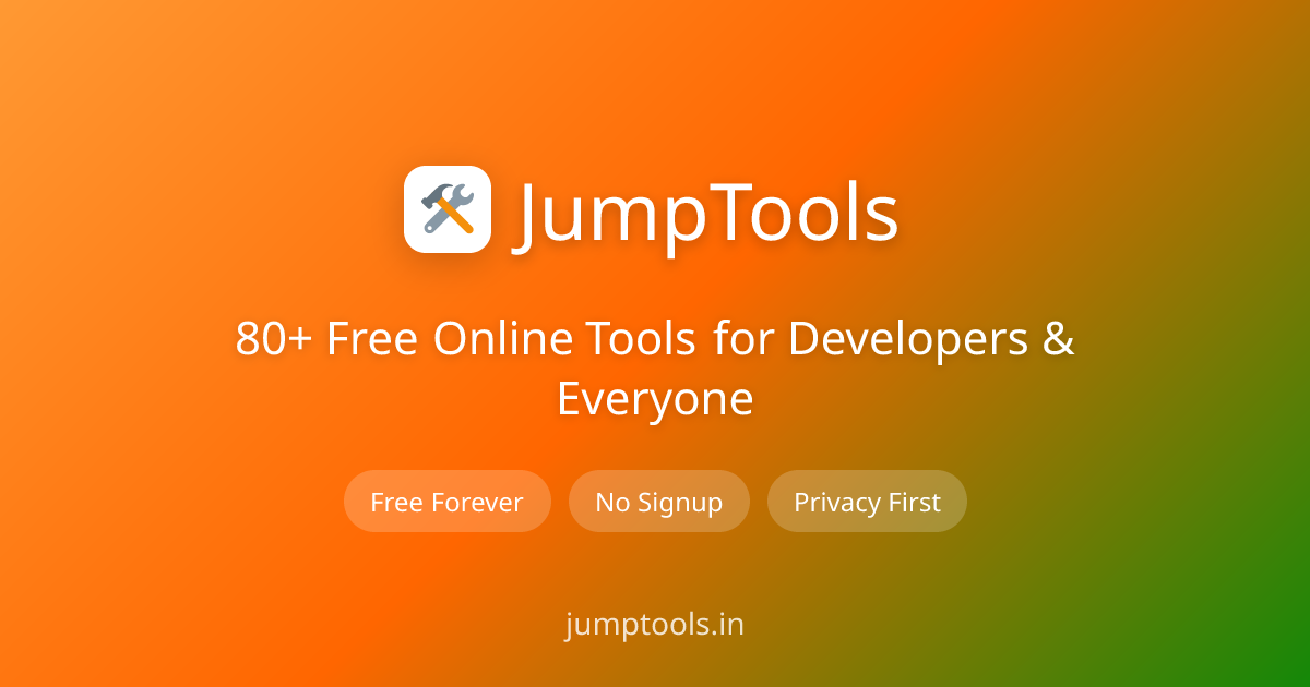 80+ Free Online Tools for Developers & Everyone | JumpTools